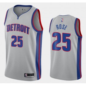 Män Detroit Pistons Tröja Derrick Rose 25 2020-2021 Jordan Brand Statement Edition Swingman